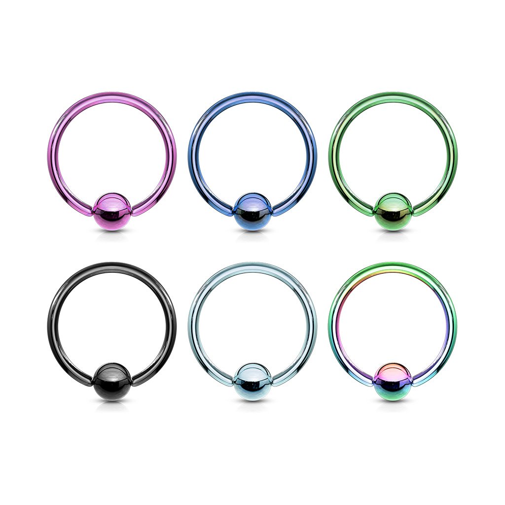 16 Gauge Titanium PVD Captive Ring