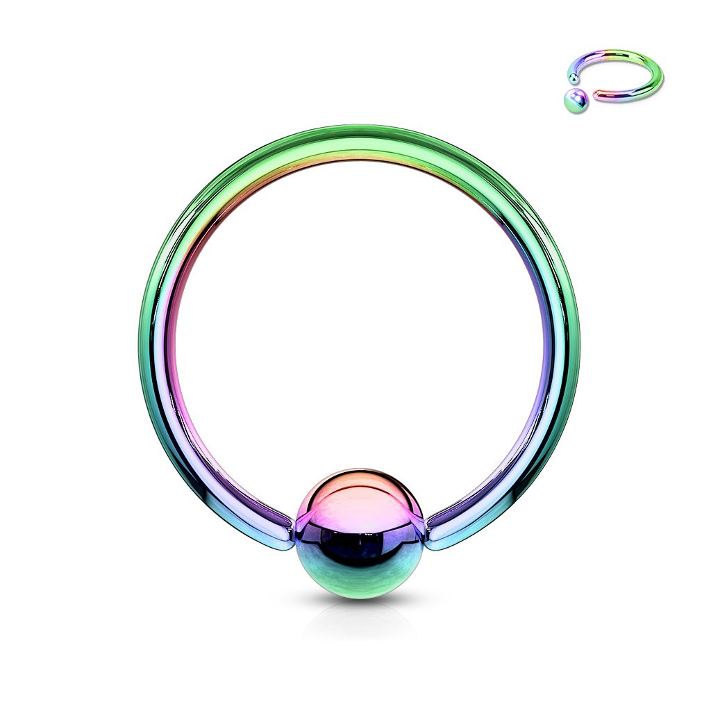 16 Gauge Titanium PVD Captive Ring