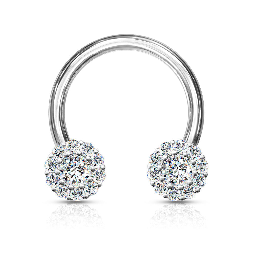 16 Gauge Double Crystal Circular Barbell