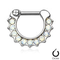 Dainty Opal Nose / Septum / Cartilage Clicker Ring