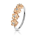 20 Gauge Rose Gold Daisy Bendable Hoop Ring