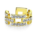 Clip On Crystal Ear Cuff