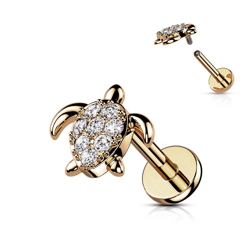16 Gauge Internally Threaded Little Turtle Stud