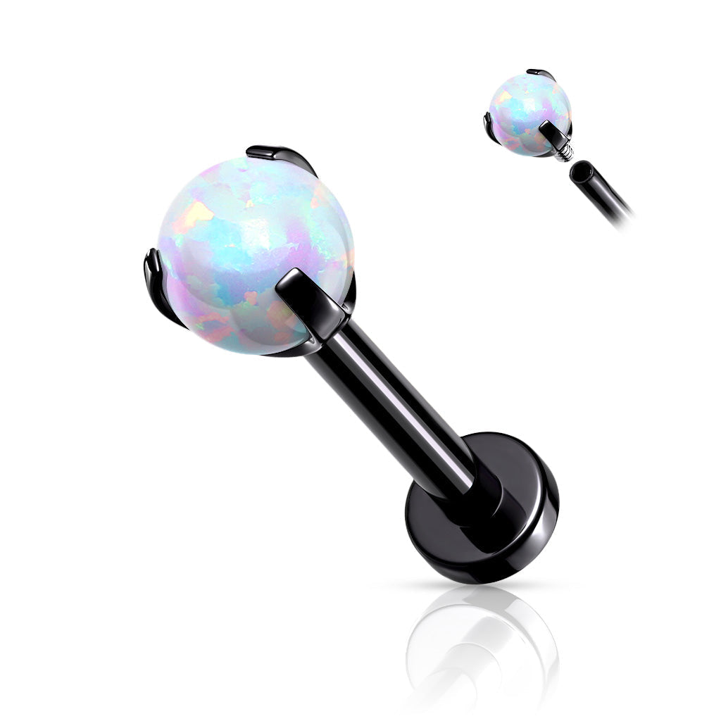 16 Gauge Claw Set Opal Top Internally Threaded Stud