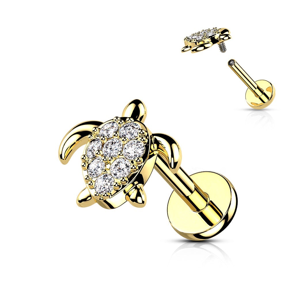 16 Gauge Internally Threaded Little Turtle Stud