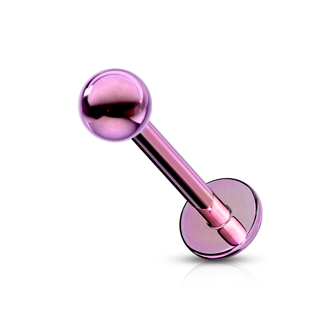 16 Gauge PVD Coated Surgical Steel Flat Back Stud