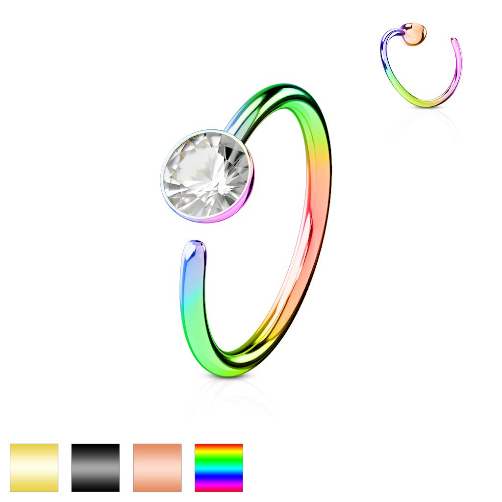 20 Gauge Titanium IP Bendable Hoop Ring