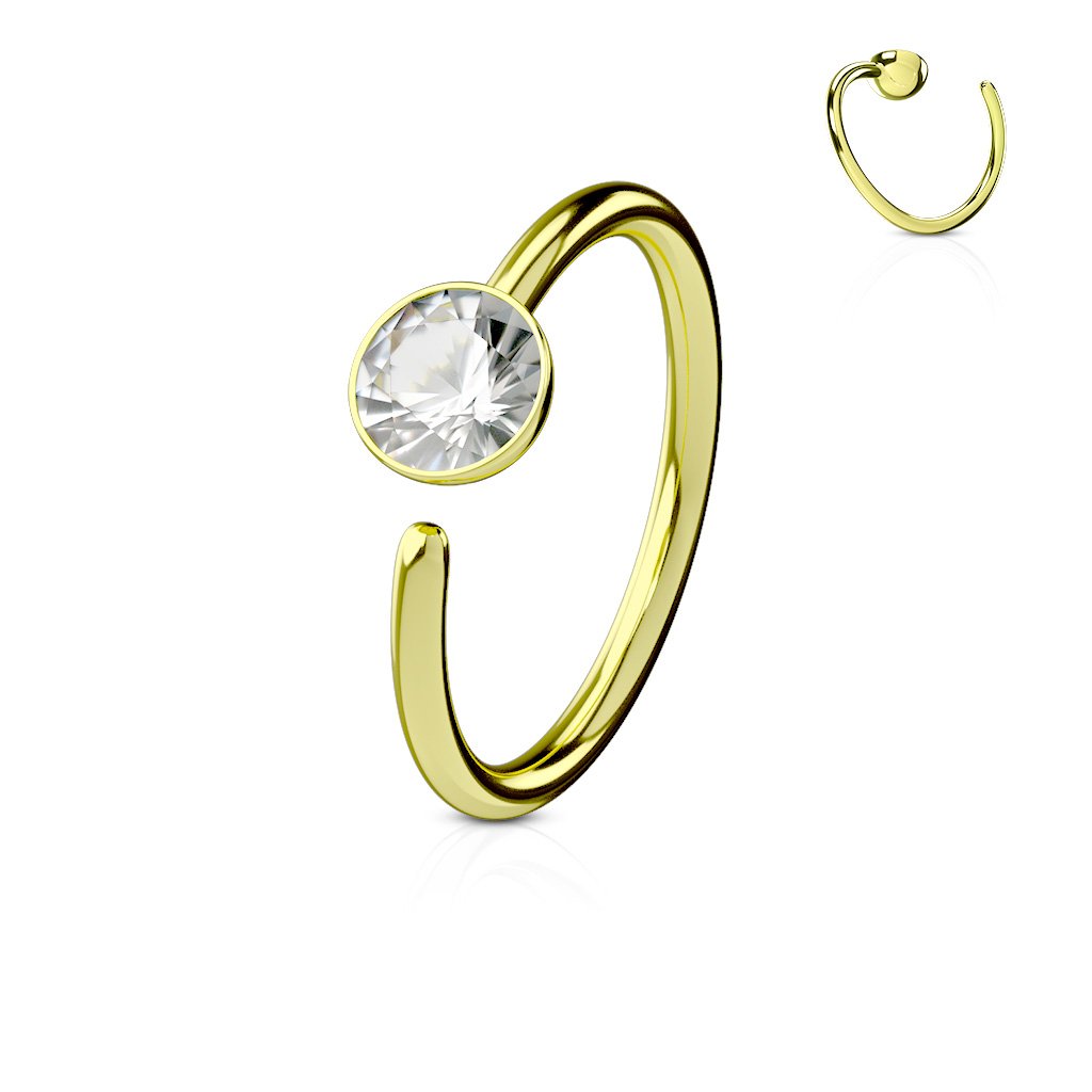 20 Gauge Titanium IP Bendable Hoop Ring