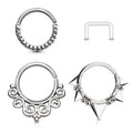 3 Pack 16 Gauge Bendable Cut Hoop Rings