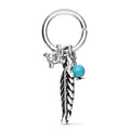 Surgical Steel Annealed Bendable Cut Ring With Feather