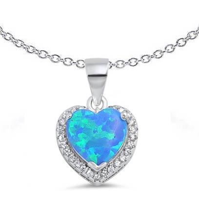 Opal Heart Of The Ocean Necklace