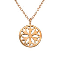 925 Sterling Silver Gold Plated Flower Necklace