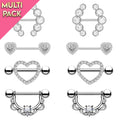 Limited Edition 8 Pack Crystal Nipple Shield Set