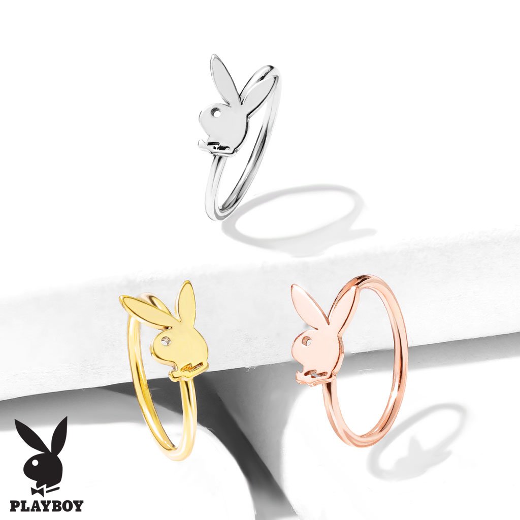 Official Playboy Bendable Hoop Nose / Cartilage Ring