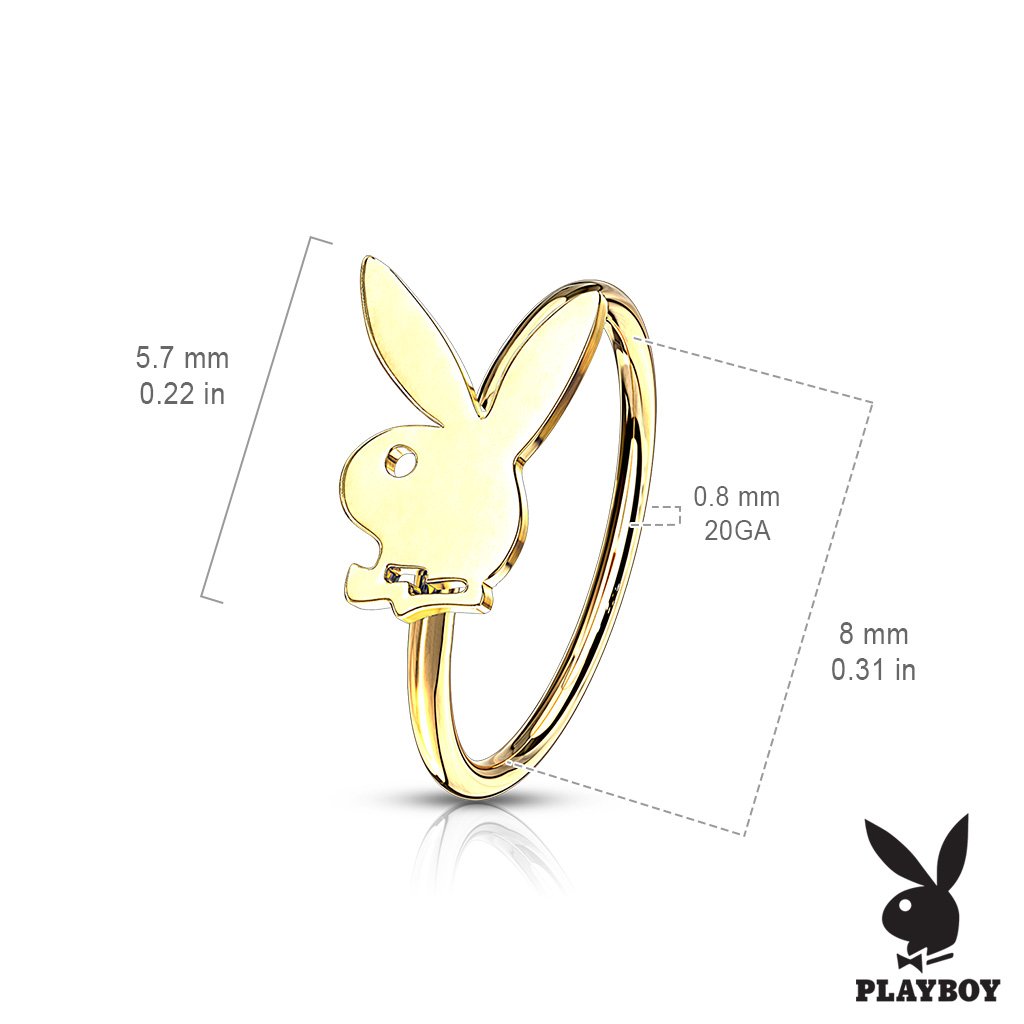 Official Playboy Bendable Hoop Nose / Cartilage Ring