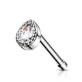 Crystal Tear Drop Top Nose Stud