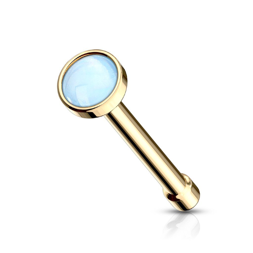 Illuminating Opal Surgical Steel Nose Stud