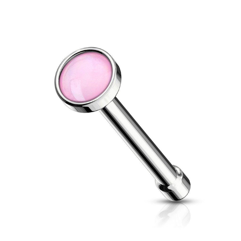 Illuminating Opal Surgical Steel Nose Stud