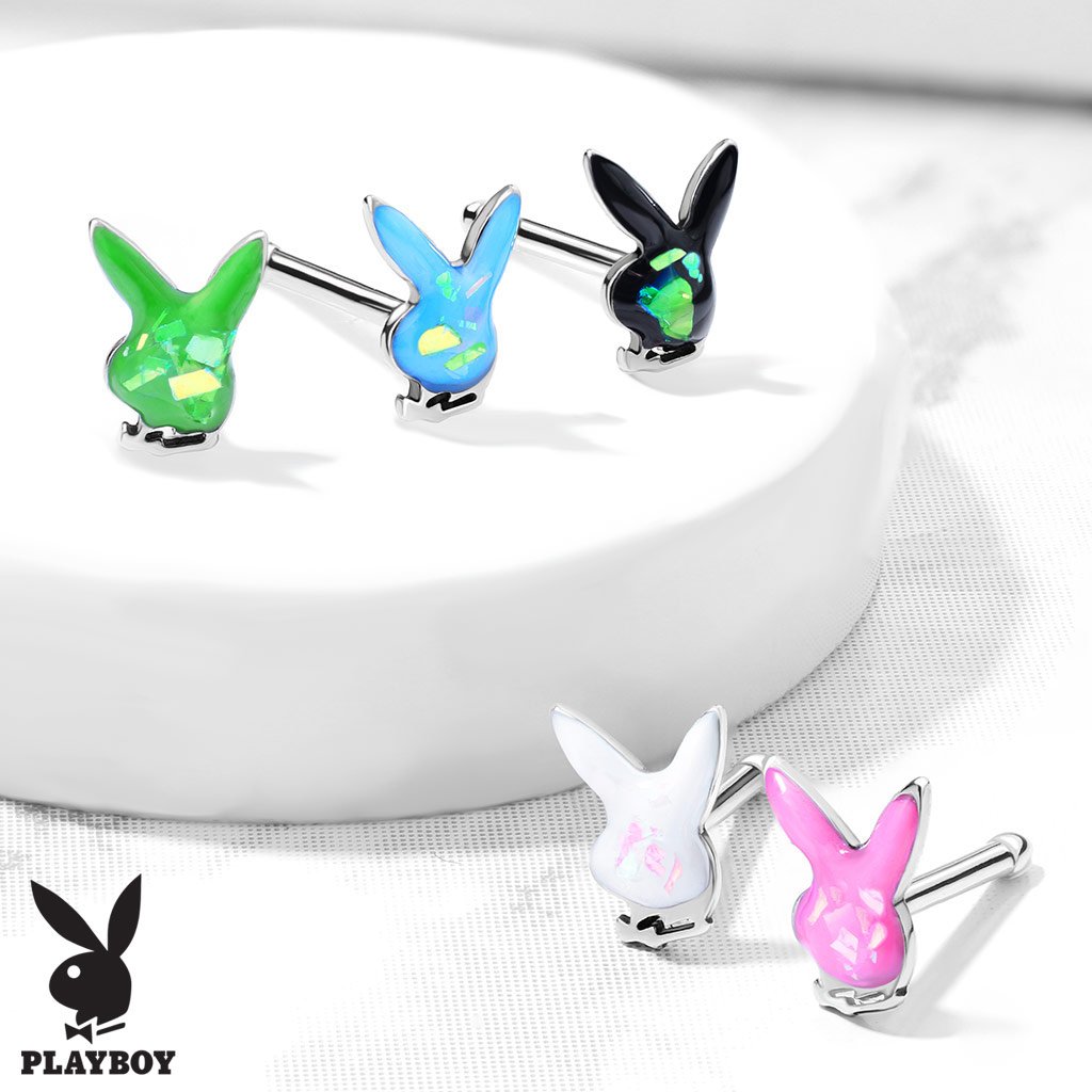 Opal Playboy Bunny Nose Stud