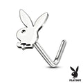 Surgical Steel Official Playboy L Bend Nose Stud