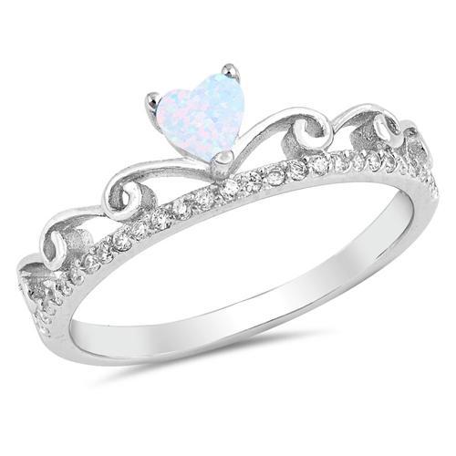 Sterling Silver Dainty Princess Ring