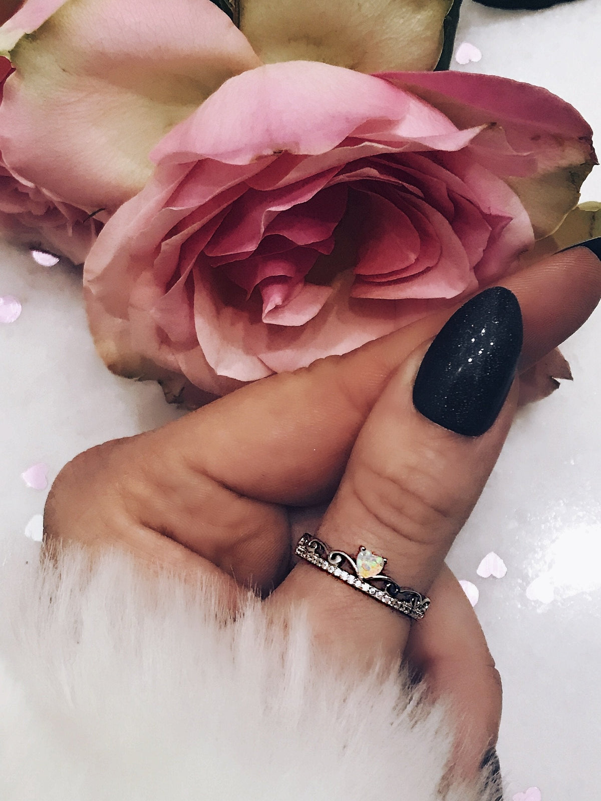 Sterling Silver Dainty Princess Ring