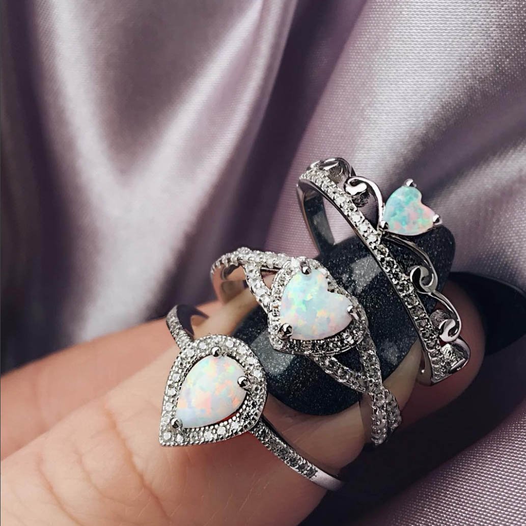 Sterling Silver Dainty Princess Ring