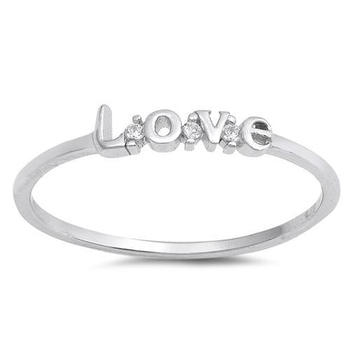 Sterling Silver Love Story Ring