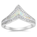 Olivia Opal Wish Bone Ring