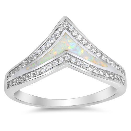 Olivia Opal Wish Bone Ring