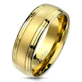 Golden Brushed Stainless Steel Thumb Ring