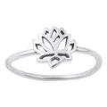 Sterling Silver Lotus Flower Ring