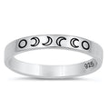 Sterling Silver Lunar Phase Ring