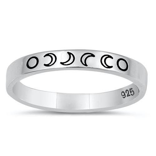 Sterling Silver Lunar Phase Ring