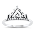Sterling Silver Mandala Arch Ring