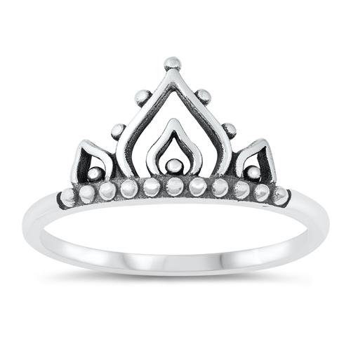Sterling Silver Mandala Arch Ring
