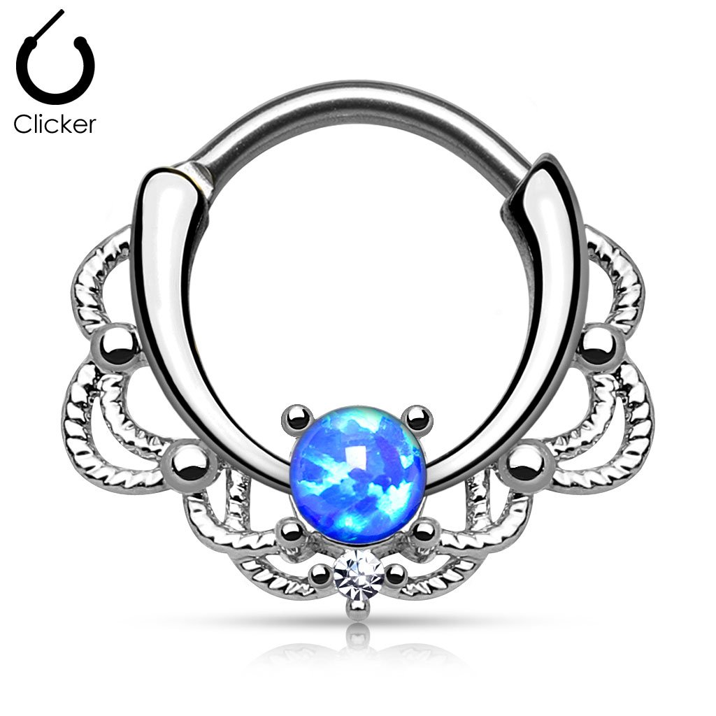 16 Gauge Elysium Septum Ring Silver