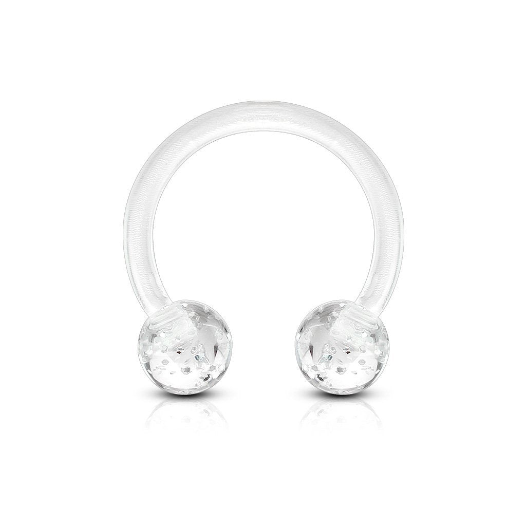 16 Gauge Ultra Glitter Bioflex Circular Barbell