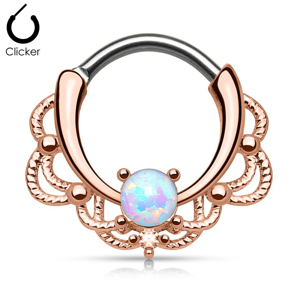 16 Gauge Elysium Septum Ring Rose Gold