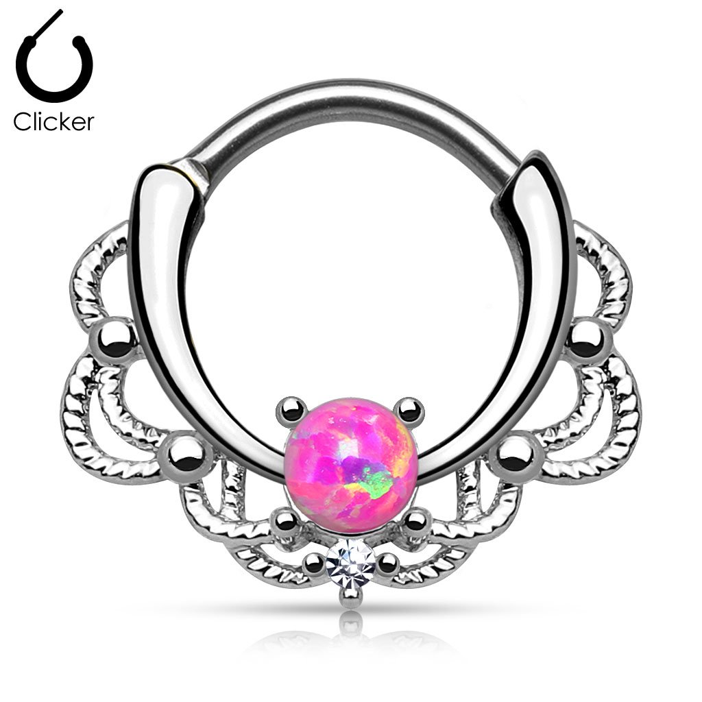 16 Gauge Elysium Septum Ring Silver