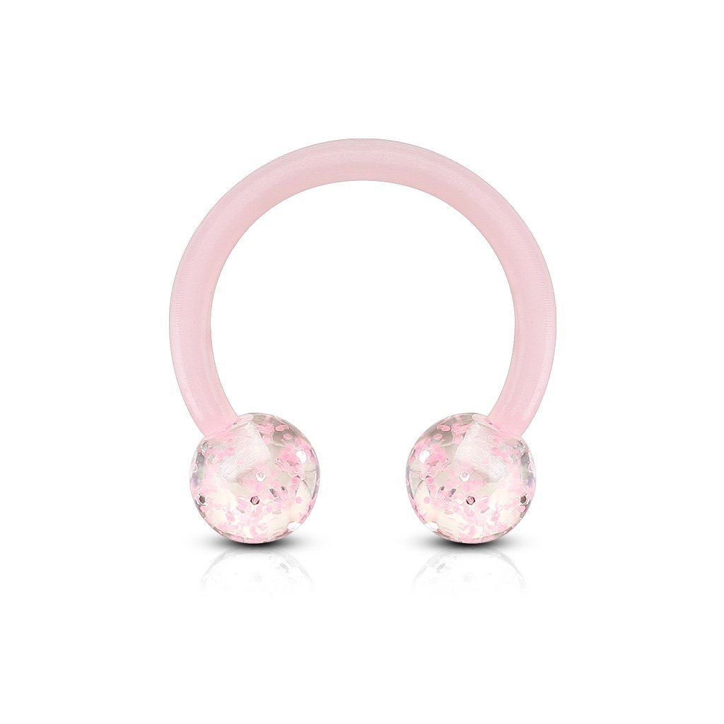 16 Gauge Ultra Glitter Bioflex Circular Barbell