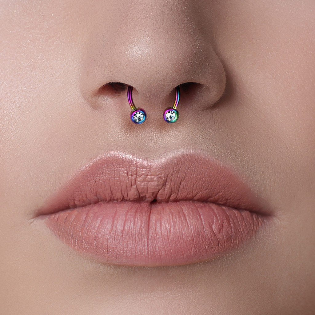 16 Gauge Ultra Glitter Bioflex Circular Barbell