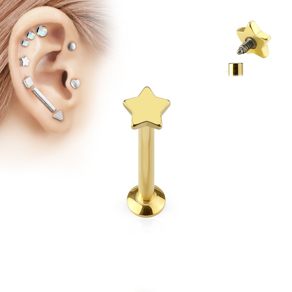 16 Gauge Star Top Internally Threaded Stud