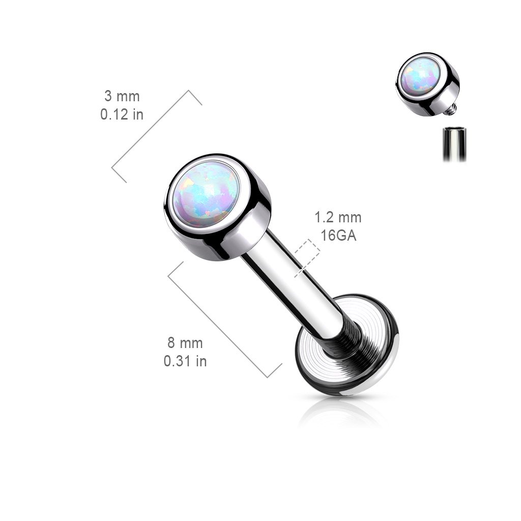 16 Gauge Implant Grade Titanium Internally Threaded Stud