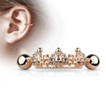 16 Gauge Princess Crown Helix Cuff Barbell