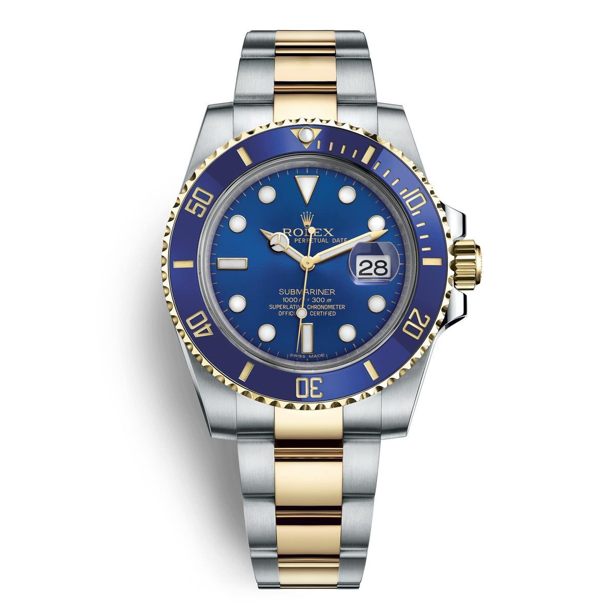 ᏒՕᏞΕХ Submariner Golden silver Blue